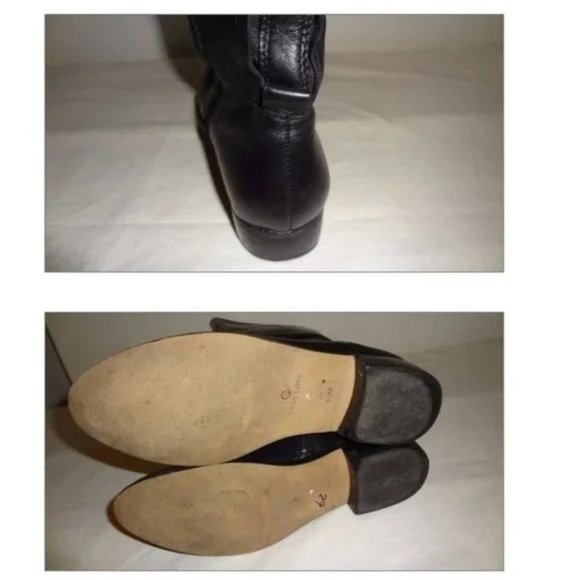 🆕 CORSO COMO Stirrup Knee High Riding Boots Black 6.5 - Picture 7 of 7